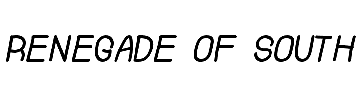 Renegade Of South  Descarca Fonturi Gratis