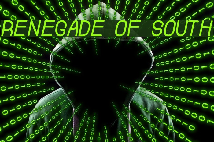 Renegade Of South Font examples