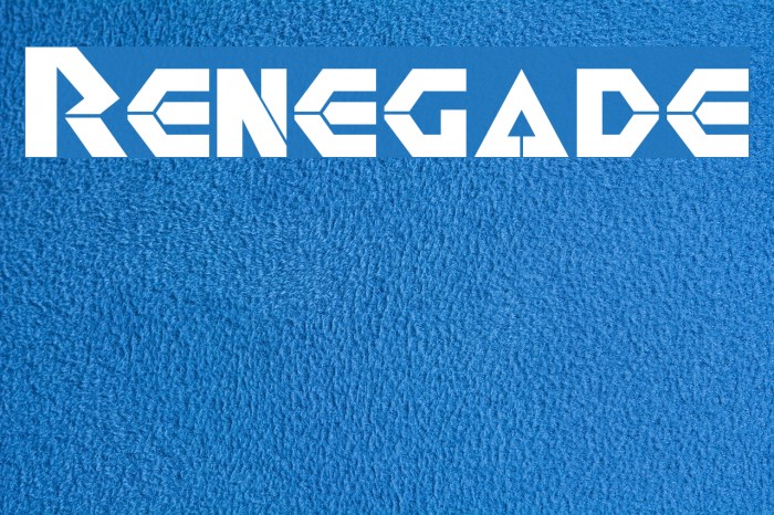 Renegade Font examples