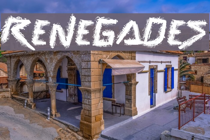 Renegades Font examples