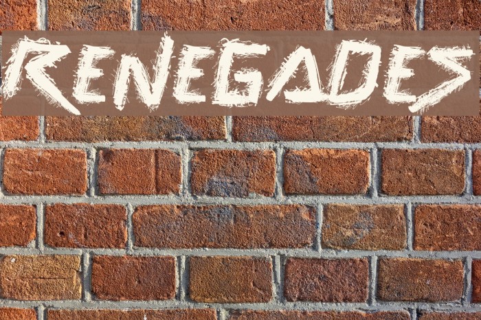 Renegades Font examples