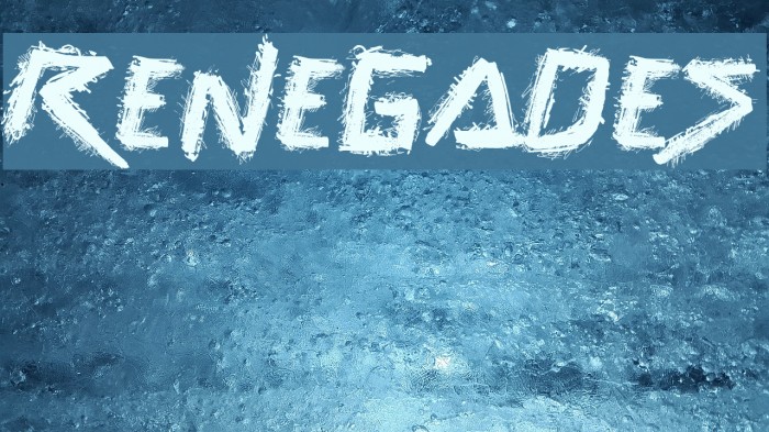 Renegades Font examples