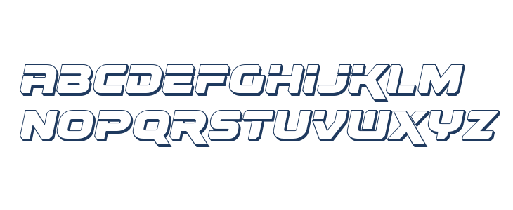 Renegado 3D Italic Lowercase