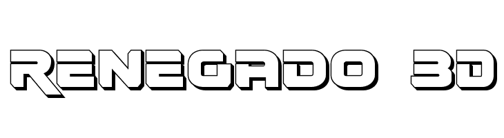 Renegado 3D  Fuentes Gratis Descargar