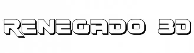 Renegado 3D  تنزيل الخطوط