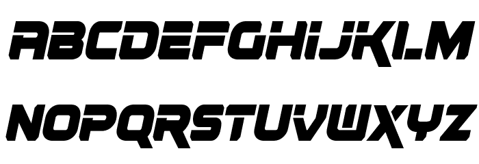 Renegado Condensed Italic Font LOWERCASE