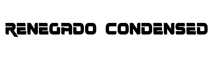 Renegado Condensed  Скачать бесплатные шрифты