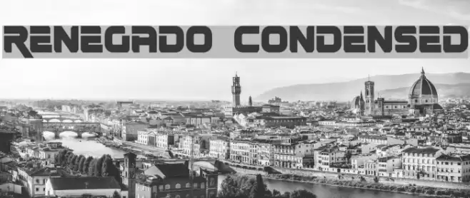 Renegado Condensed Font examples