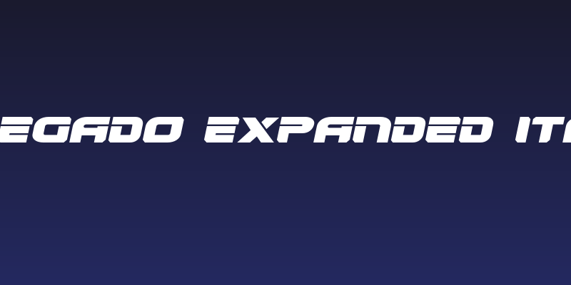 Renegado Expanded Italic Social Header