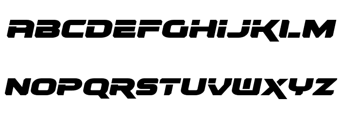 Renegado Expanded Italic Font LOWERCASE