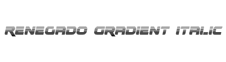 Renegado Gradient Italic  Скачать бесплатные шрифты