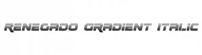 Renegado Gradient Italic  नि: शुल्क फ़ॉन्ट्स डाउनलोड