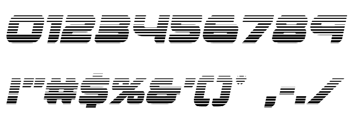 Renegado Gradient Italic Font OTHER CHARS