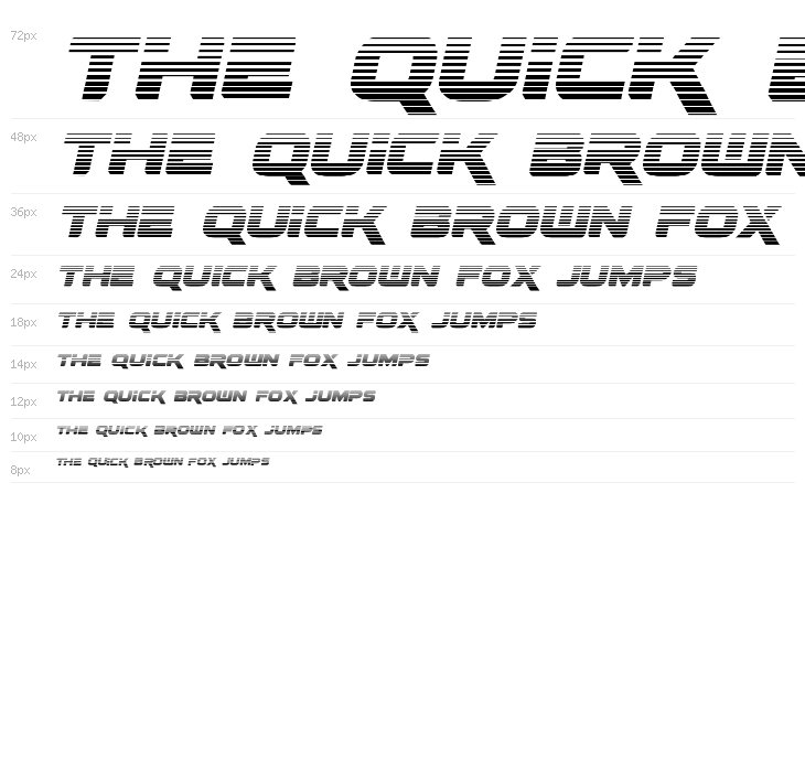 Renegado Gradient Italic Waterfall