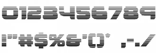 Renegado Gradient Font OTHER CHARS