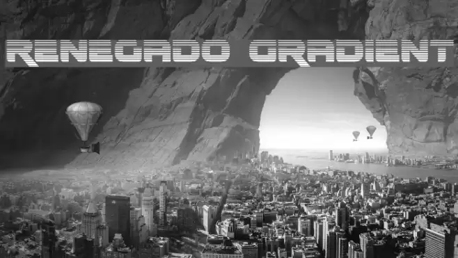 Renegado Gradient Font examples