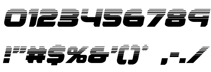 Renegado Halftone Italic Font OTHER CHARS