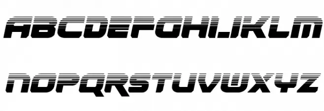 Renegado Halftone Italic Font Litere mari