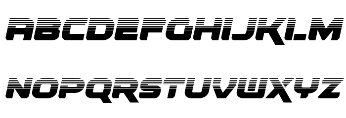Renegado Halftone Italic Font LOWERCASE