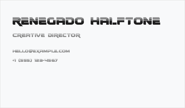 Renegado Halftone Business Card