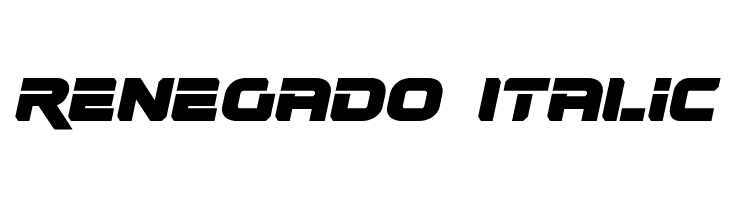 Renegado Italic  Fuentes Gratis Descargar