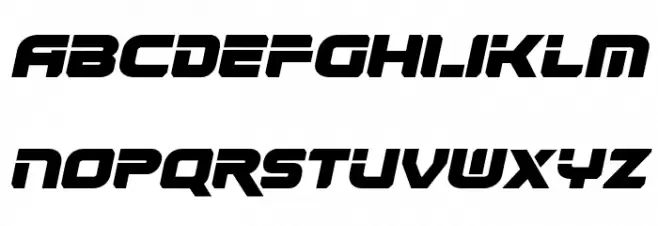 Renegado Italic フォント 大文字
