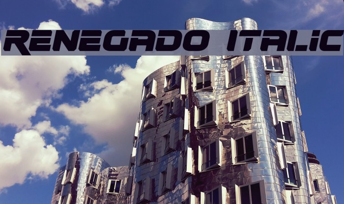 Renegado Italic Font examples