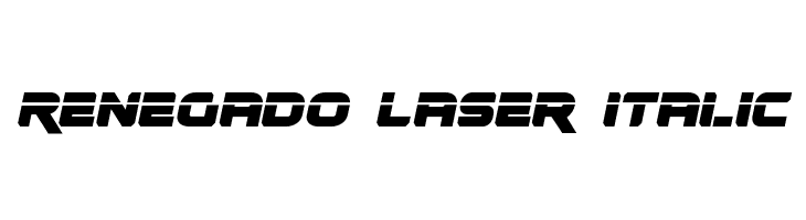 Renegado Laser Italic  Fuentes Gratis Descargar