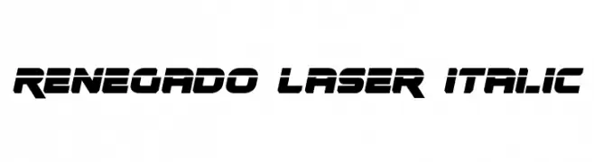 Renegado Laser Italic  تنزيل الخطوط