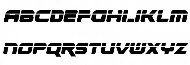 Renegado Laser Italic Шрифта ВЕРХНИЙ