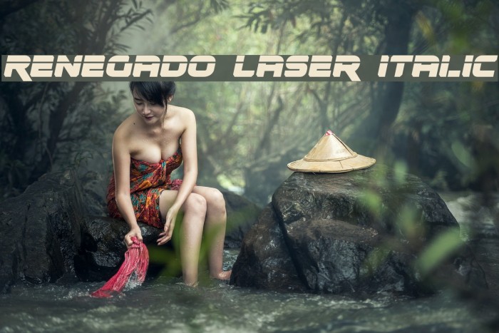 Renegado Laser Italic Font examples
