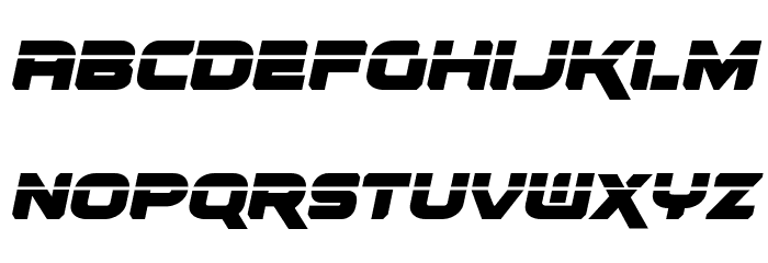 Renegado Laser Italic Font LOWERCASE