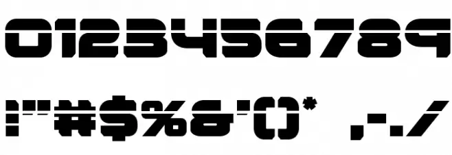 Renegado Laser Font OTHER CHARS