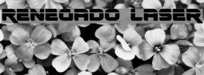 Renegado Laser Font examples