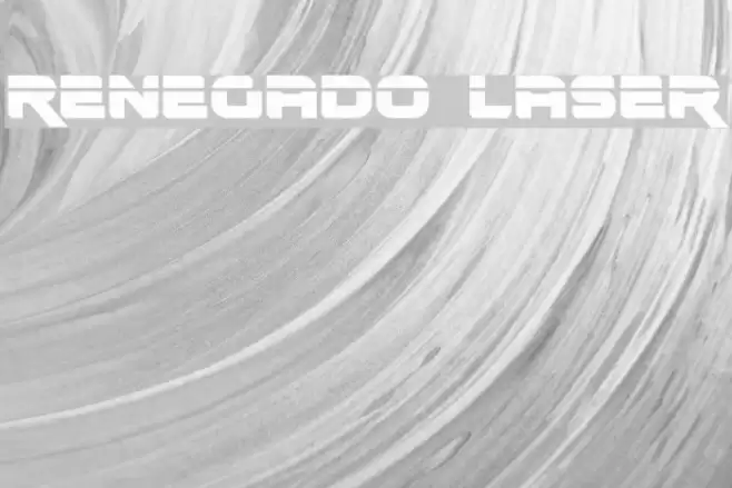 Renegado Laser Font examples