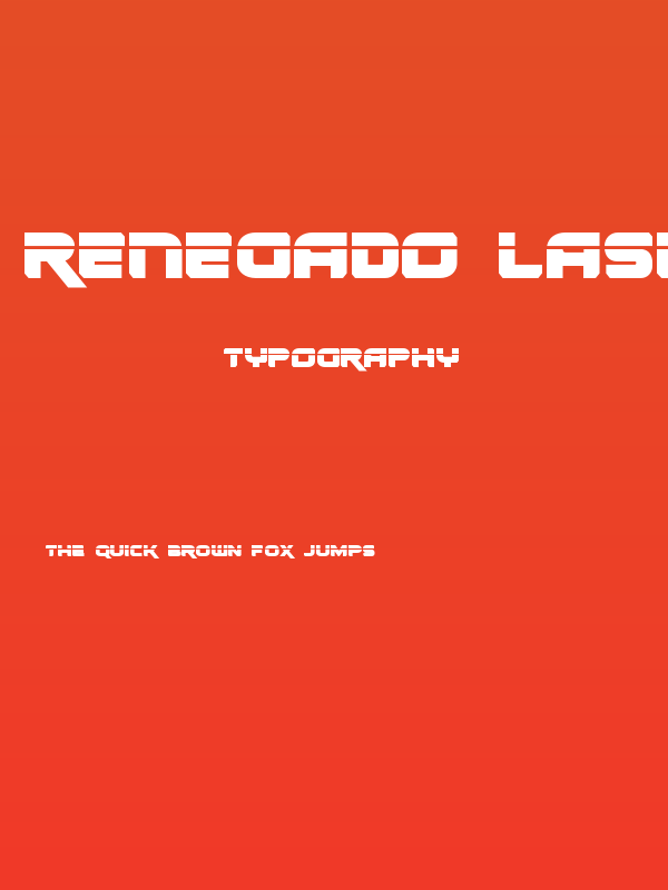 Renegado Laser Poster