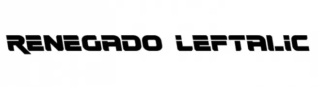 Renegado Leftalic  नि: शुल्क फ़ॉन्ट्स डाउनलोड