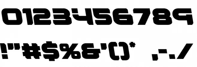 Renegado Leftalic Font OTHER CHARS