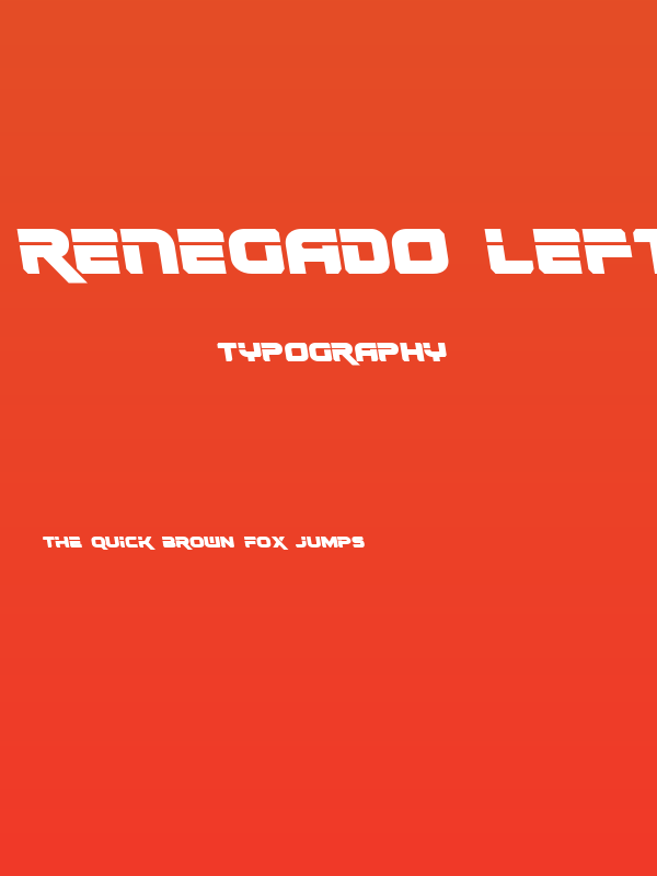 Renegado Leftalic Poster