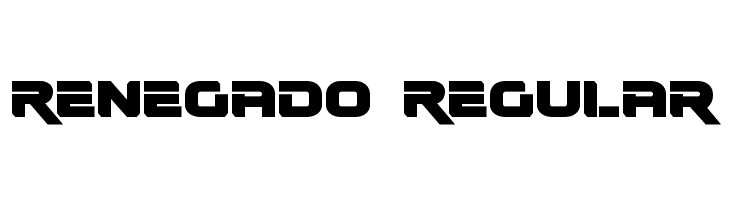Renegado Regular  les polices de caractères gratuit tlcharger