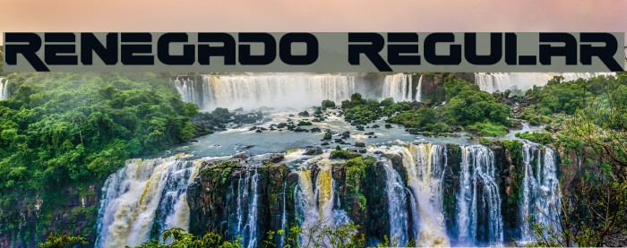 Renegado Regular Font examples