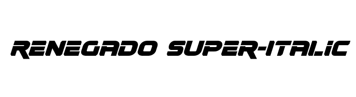 Renegado Super-Italic  Free Fonts Download
