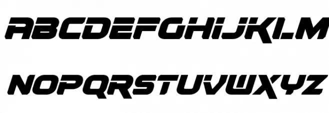 Renegado Super-Italic Caratteri MINUSCOLO