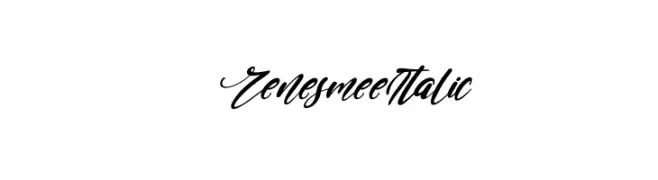 Renesmee Italic  Frei Schriftart Herunterladen