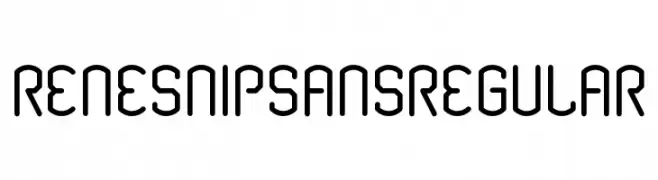 Renesnip Sans Regular  Free Fonts Download