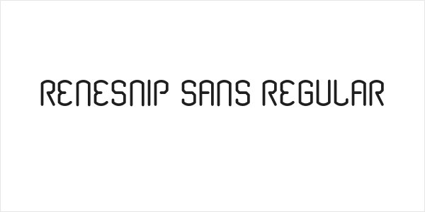 Renesnip Sans Regular Logo