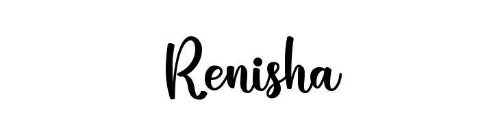 Renisha  Frei Schriftart Herunterladen