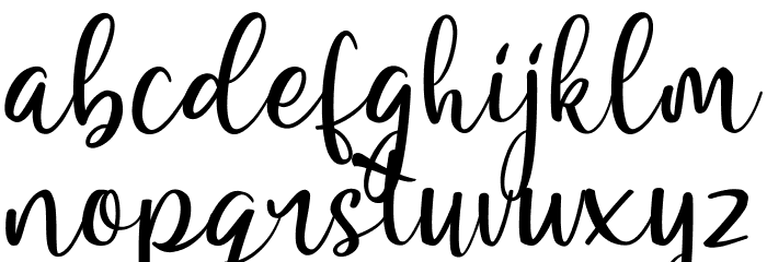 Renitah Font LOWERCASE