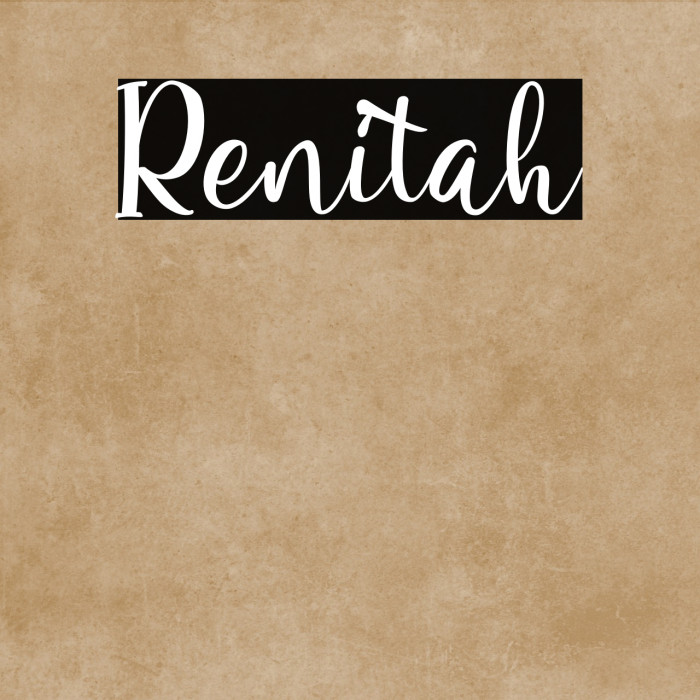 Renitah Example 2
