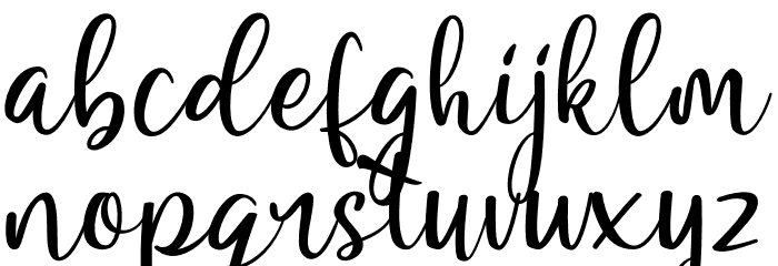 Renitah Font LOWERCASE